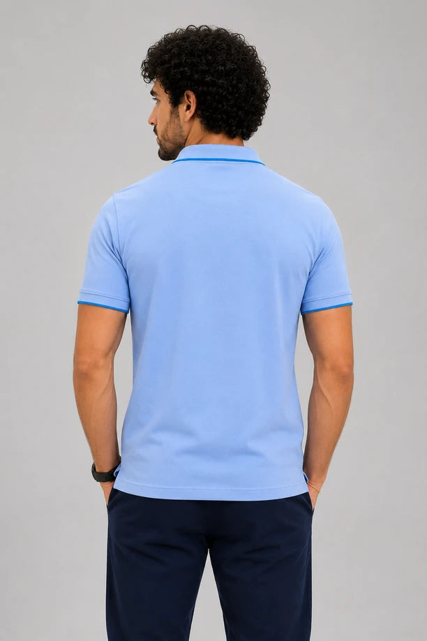 CLASSIC COTTON T-SHIRT- SKY BLUE
