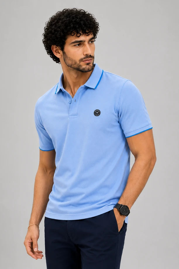 CLASSIC COTTON T-SHIRT- SKY BLUE