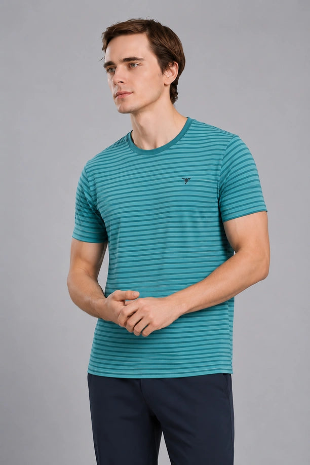 JOLLY ROUND NECK T SHIRT | SEA BLUE