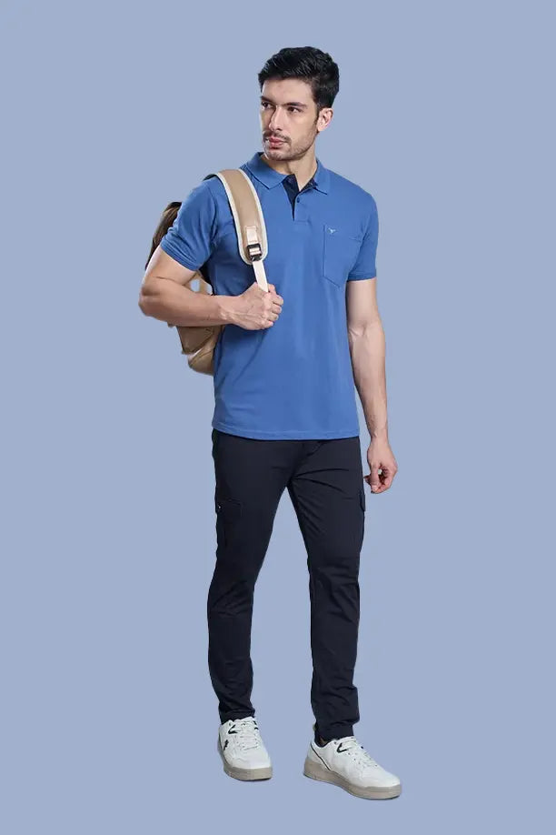 MATTY COMFORT T-SHIRT- BLUE GREY