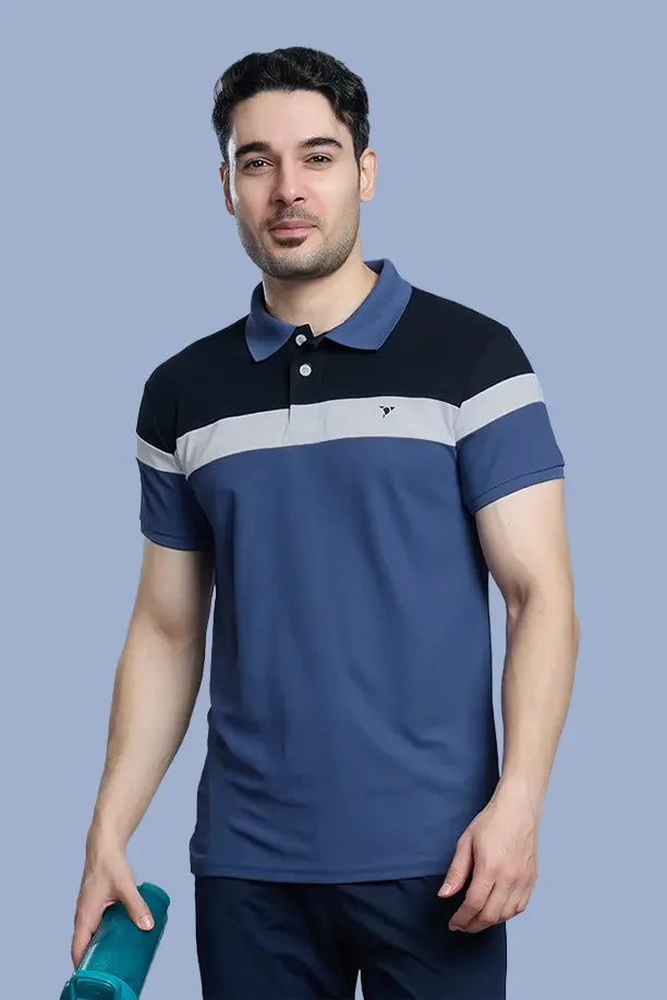 CRAZY MATTY TRENDY T-SHIRT - BLUEGREY