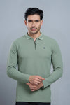 TANGY FULL SLEEVE TSHIRT - DUSTY OLIVE
