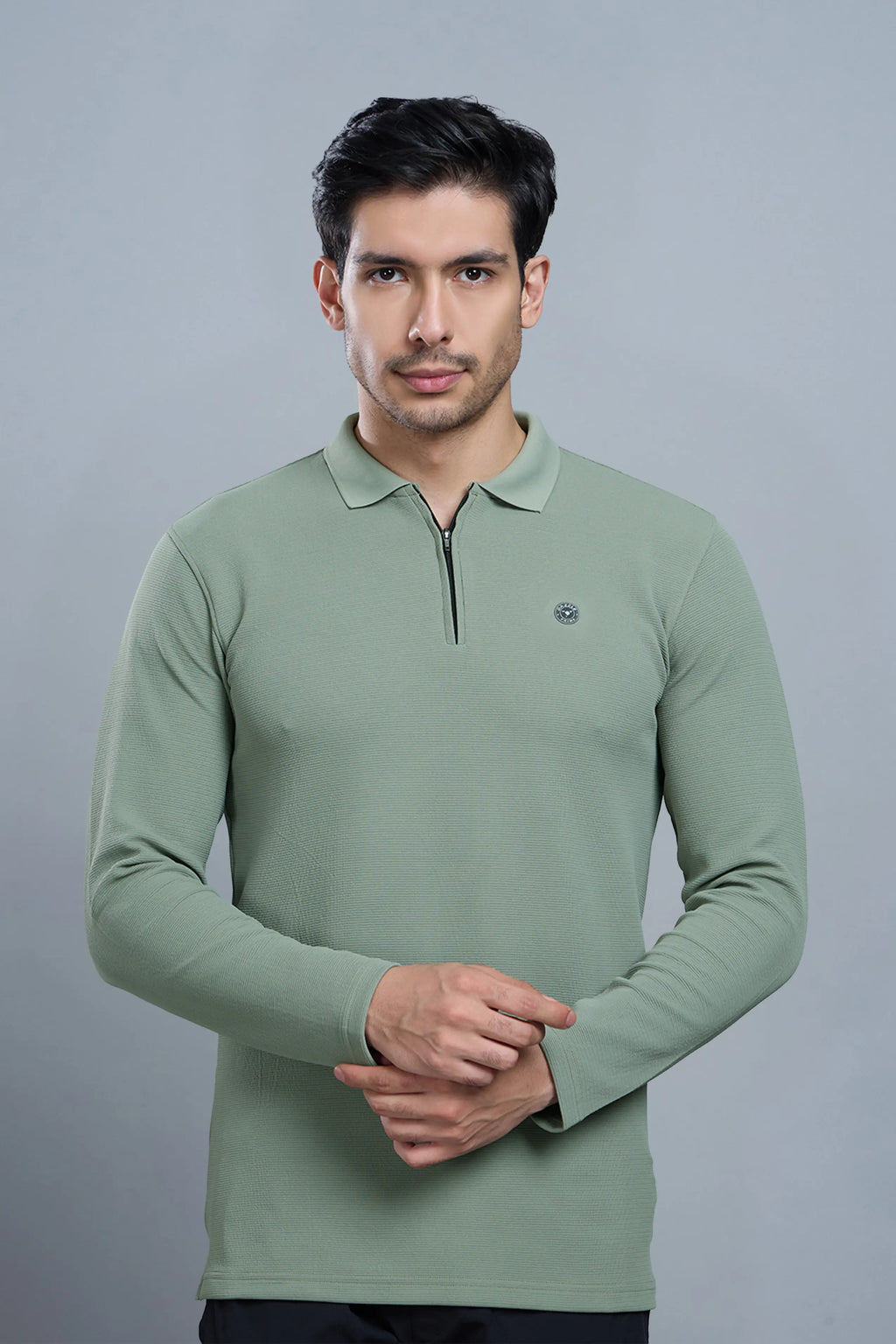 TANGY FULL SLEEVE TSHIRT - DUSTY OLIVE