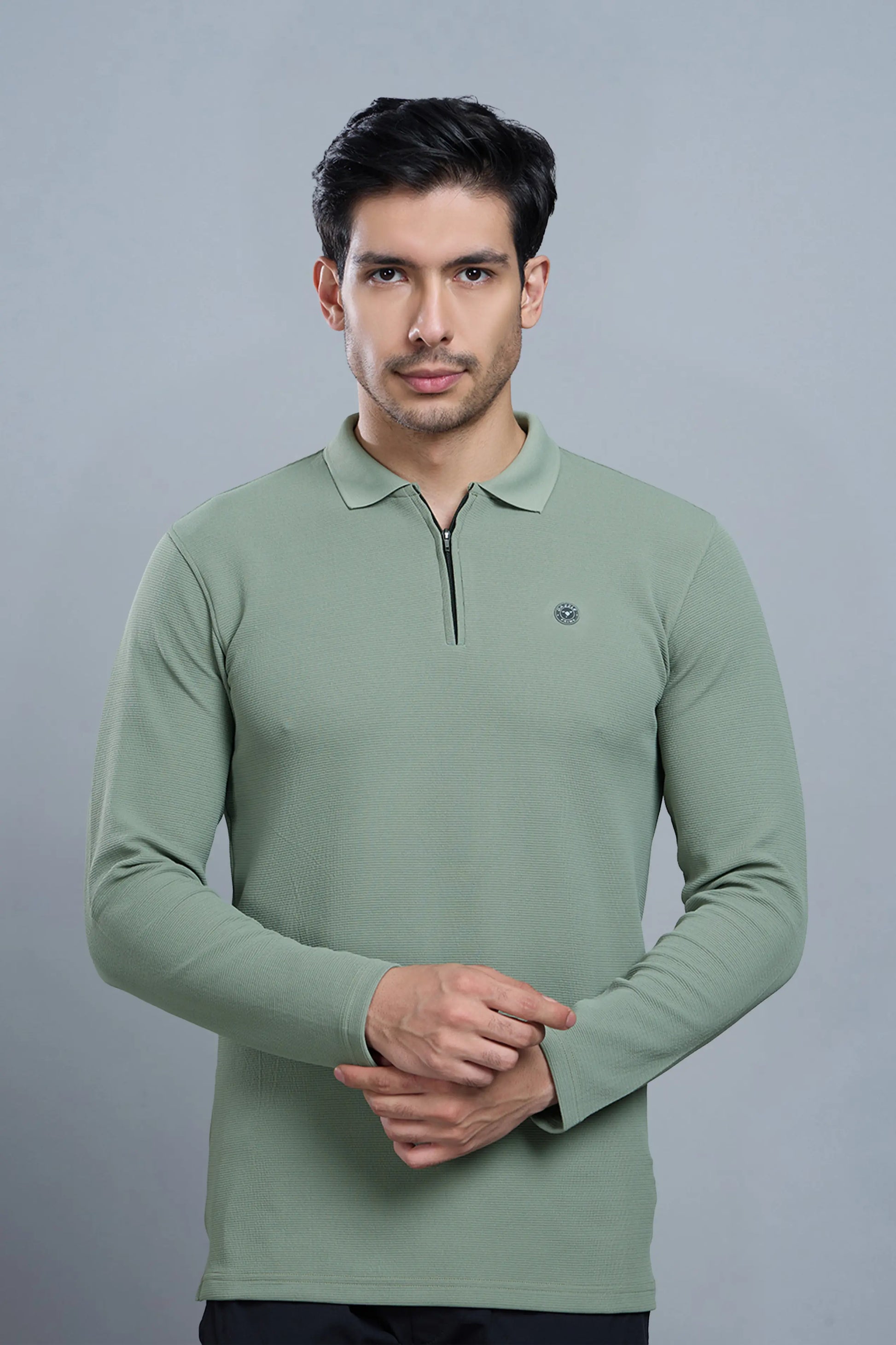 TANGY FULL SLEEVE TSHIRT - DUSTY OLIVE