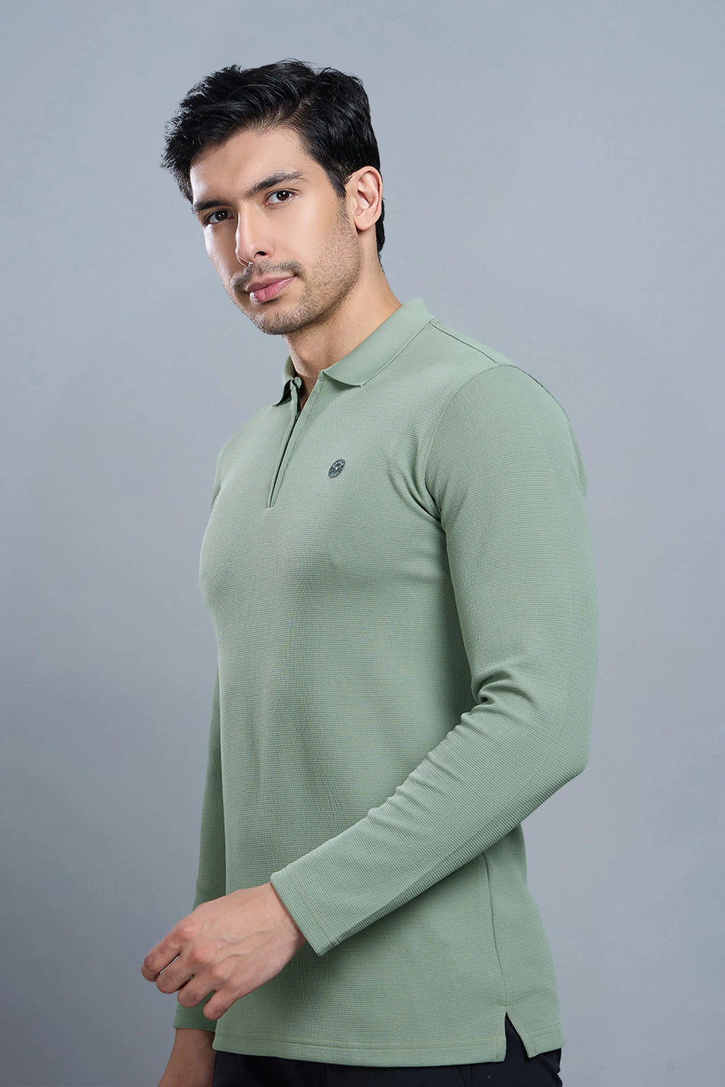 TANGY FULL SLEEVE TSHIRT - DUSTY OLIVE