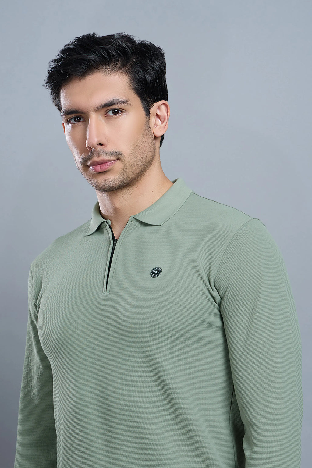 TANGY FULL SLEEVE TSHIRT - DUSTY OLIVE
