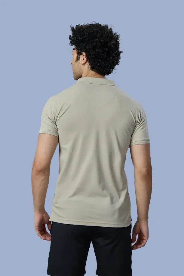 MATTY SLIM FIT T- SHIRT - LIGHT GREY