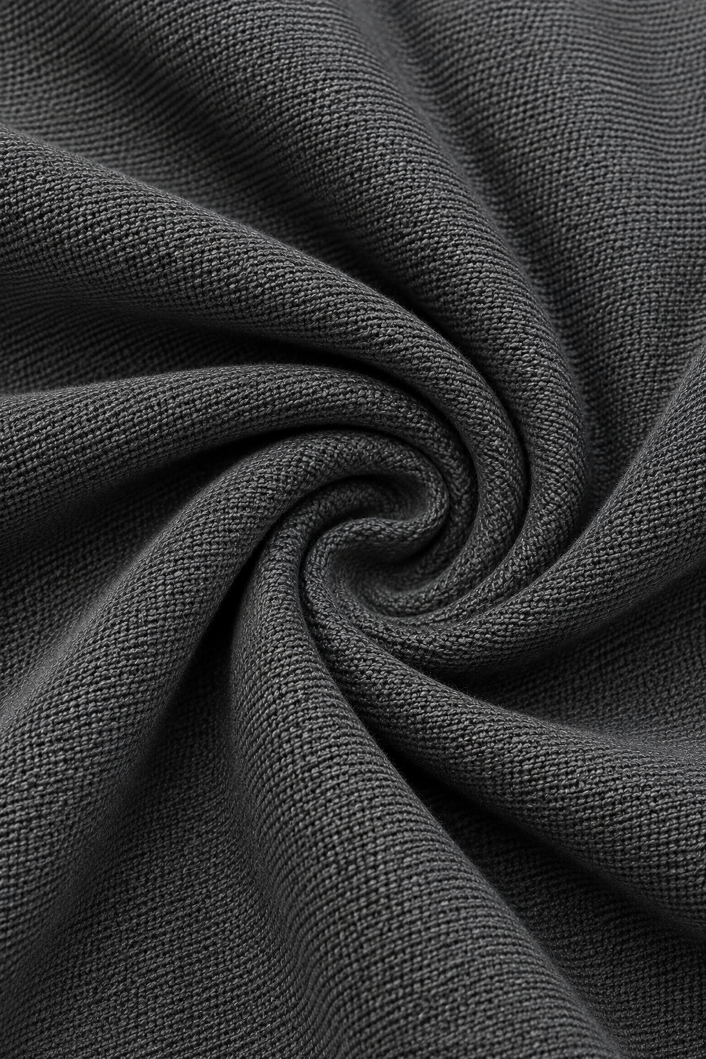 CLASSIC COTTON T-SHIRT - MELANGE BLACK