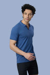 MATTY SLIM FIT T- SHIRT - BULE GREY