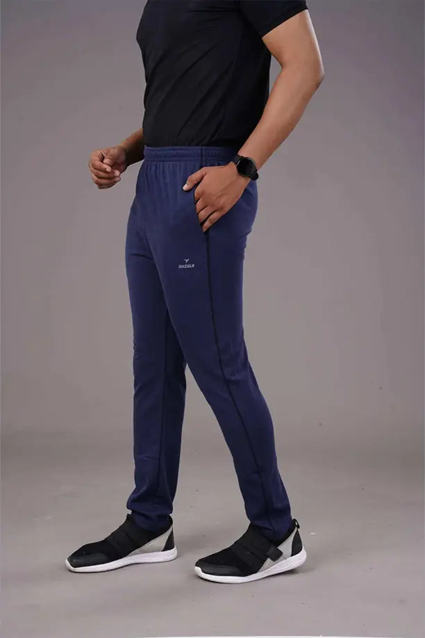 TRACK LOWER PC -SPCL-PLAIN - DENIM BLUE