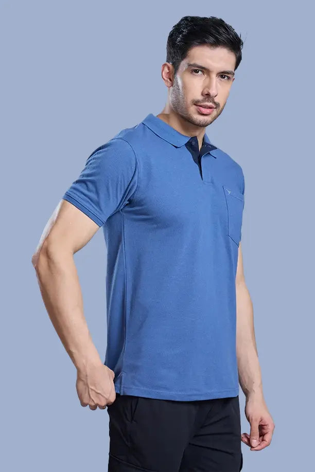 MATTY COMFORT T-SHIRT- BLUE GREY