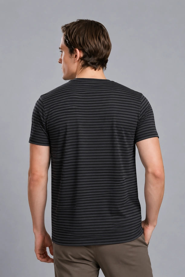 JOLLY ROUND NECK T SHIRT | DARK GREY