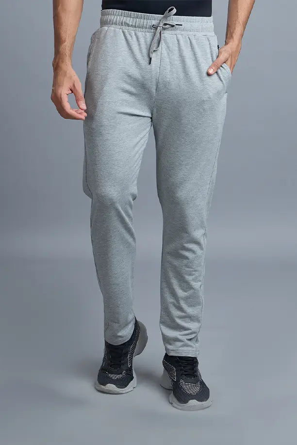 COTTON LYCRA TRACK - LIGHT GREY