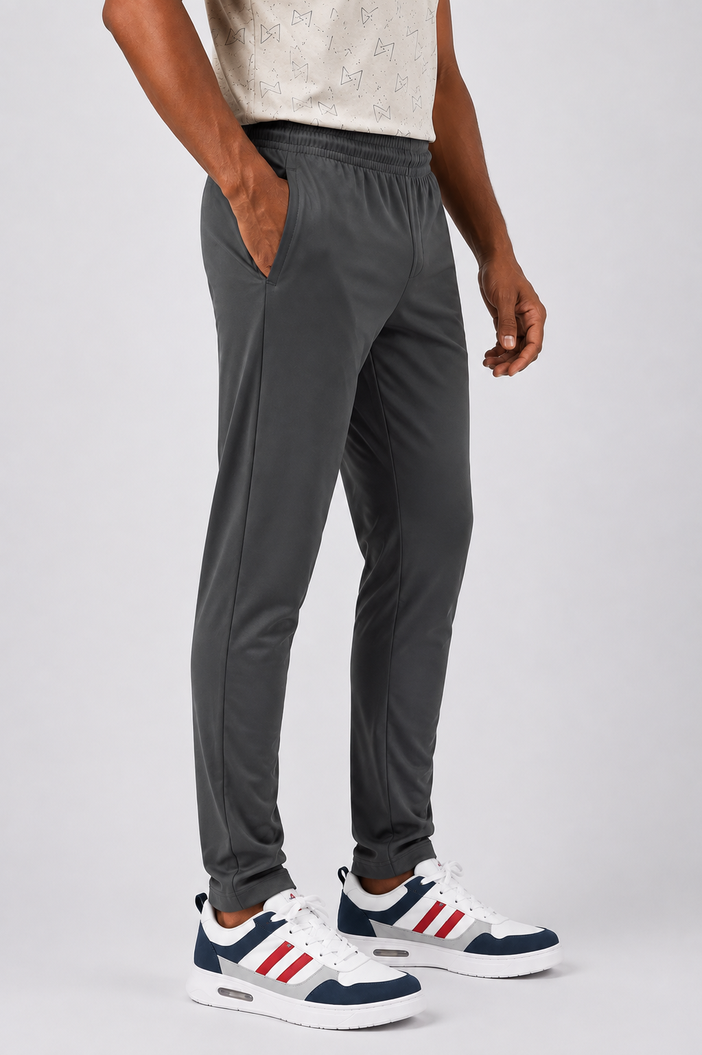 Men Regular Fit Stretch Trackwear | LYCRA TRACK PANT