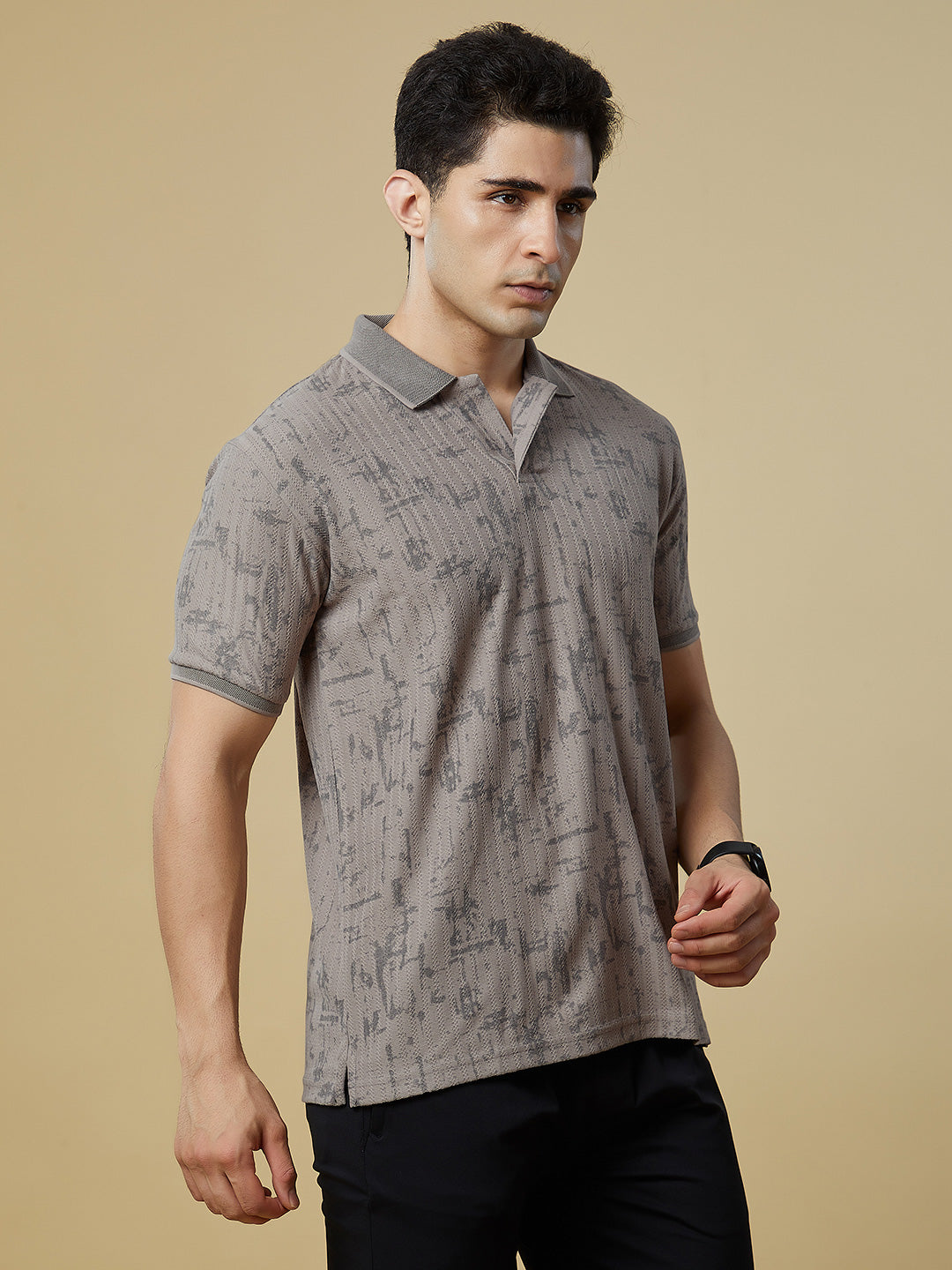 Men Regular Fit Polo T-Shirt with Supreme