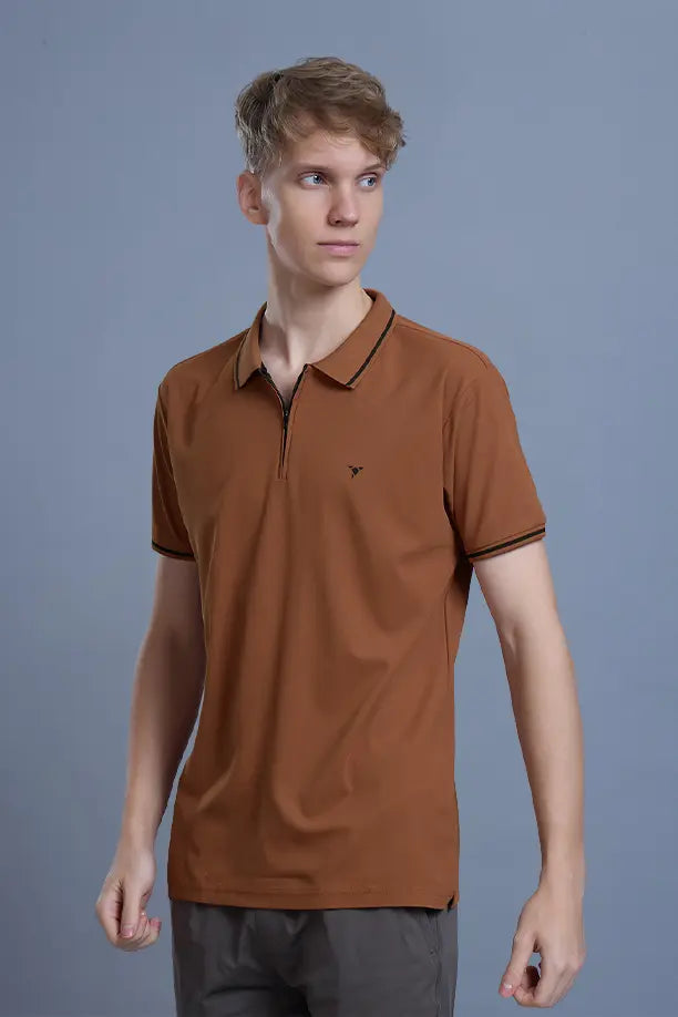 SLEEK T SHIRT- CLAY BROWN