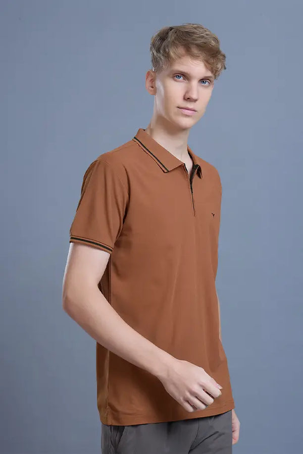 SLEEK T SHIRT- CLAY BROWN