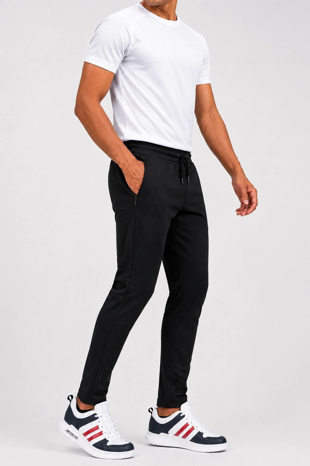 Men Regular Fit Stretch Trackwear | LYCRA TRACK PANT