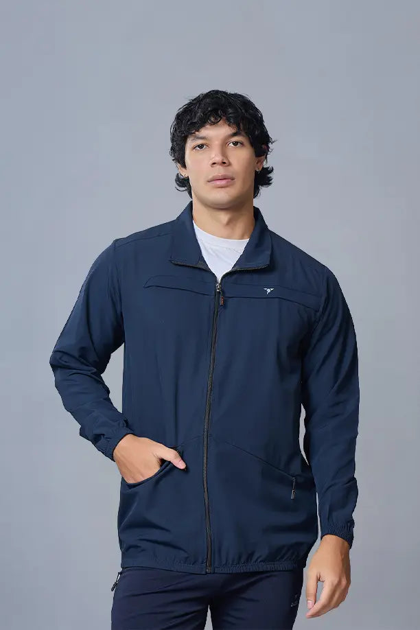 RACE JACKET - NAVY BLUE