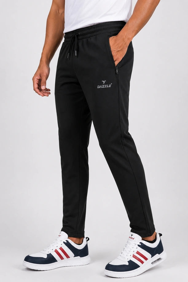 Men Regular Fit Stretch Trackwear | LYCRA TRACK PANT