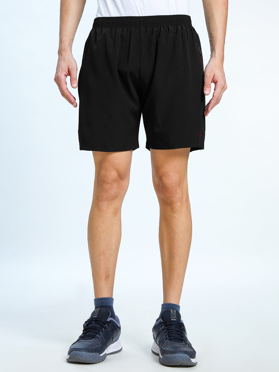 Men Regular Fit Sports Shorts with Pockets