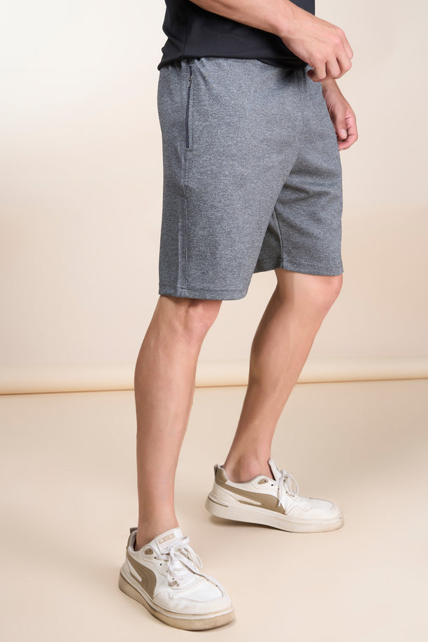 MELANGE SHORT | LIGHT GREY