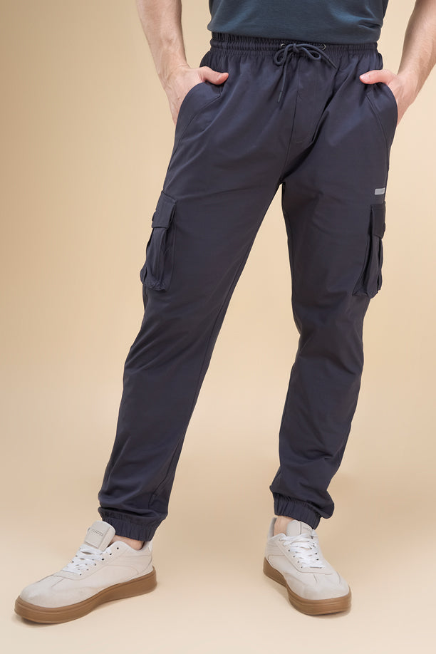 Men Cotex Regular Fit 2-Way Stretch Cargo Pants with Safari