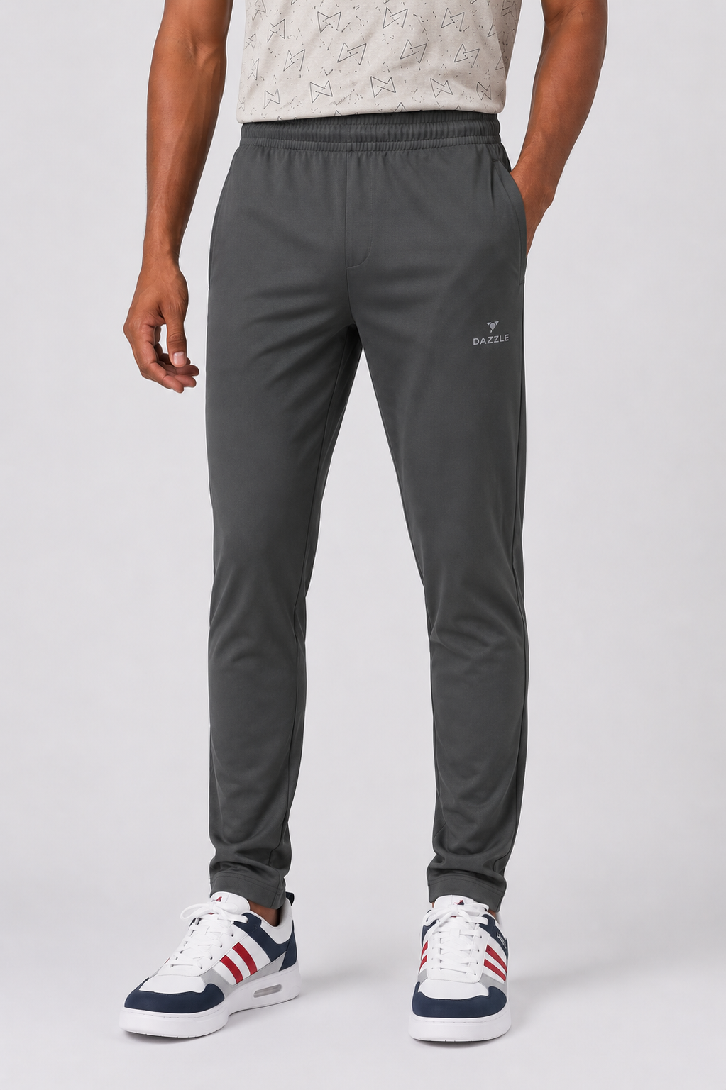 Men Regular Fit Stretch Trackwear | LYCRA TRACK PANT