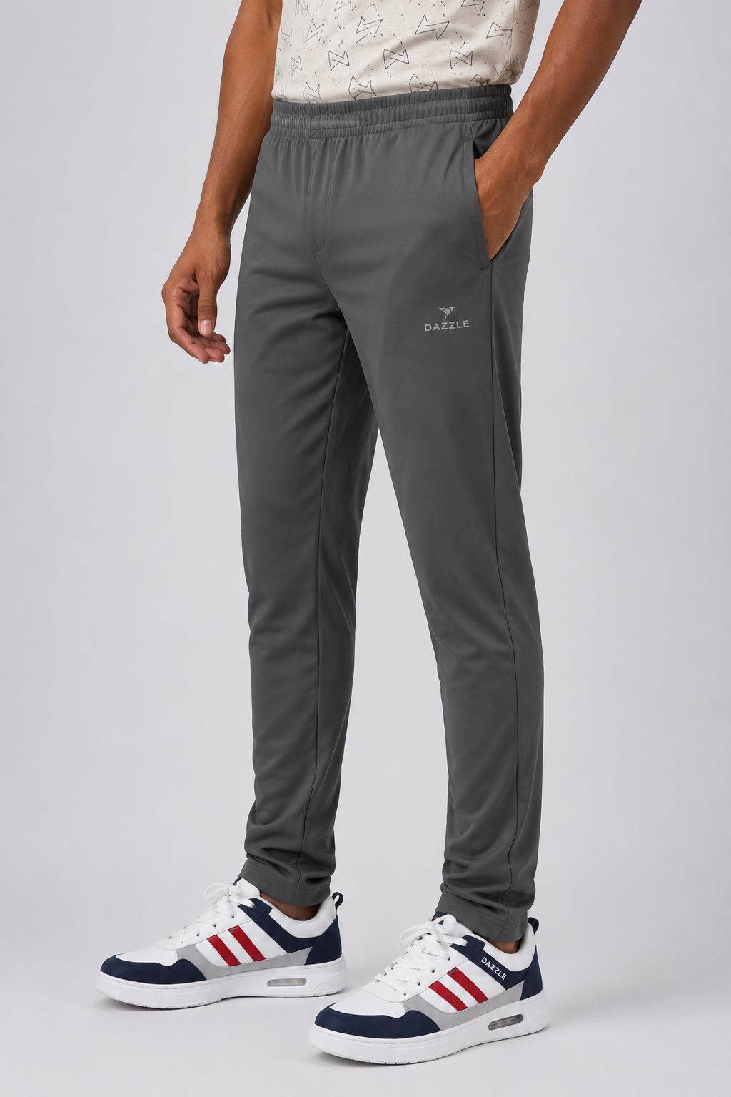 Men Regular Fit Stretch Trackwear | LYCRA TRACK PANT