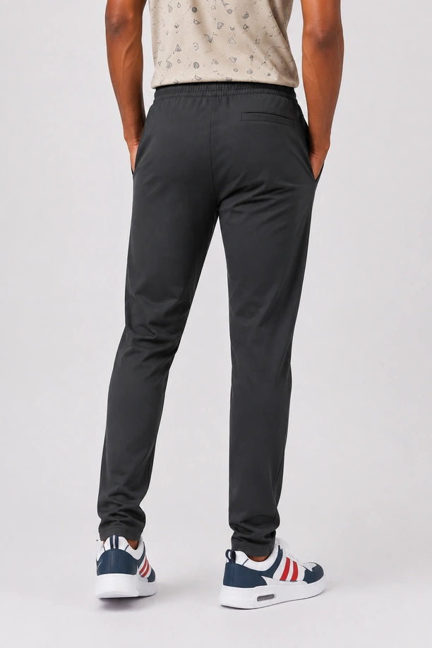 Men Regular Fit Stretch Trackwear | LYCRA TRACK PANT