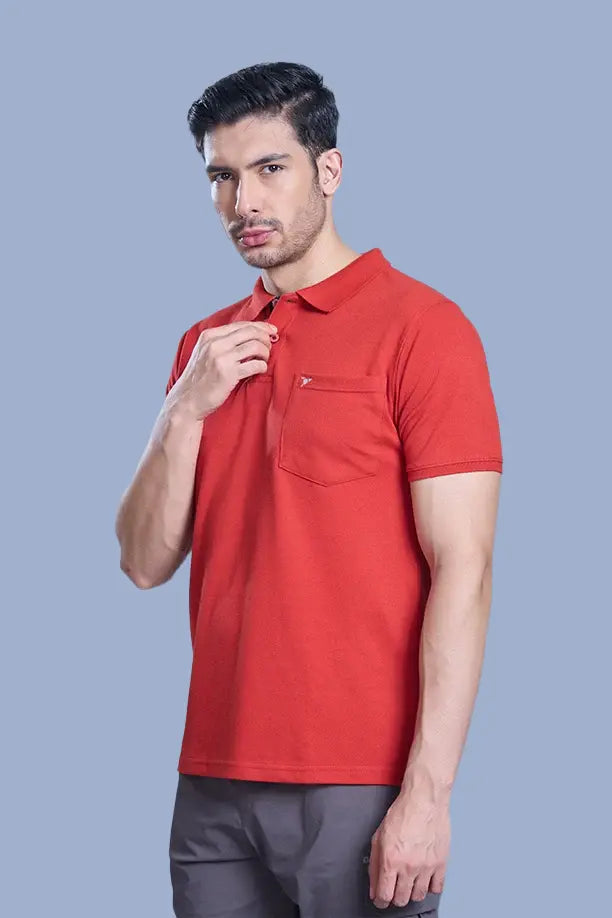 MATTY COMFORT T-SHIRT- BRICK RED