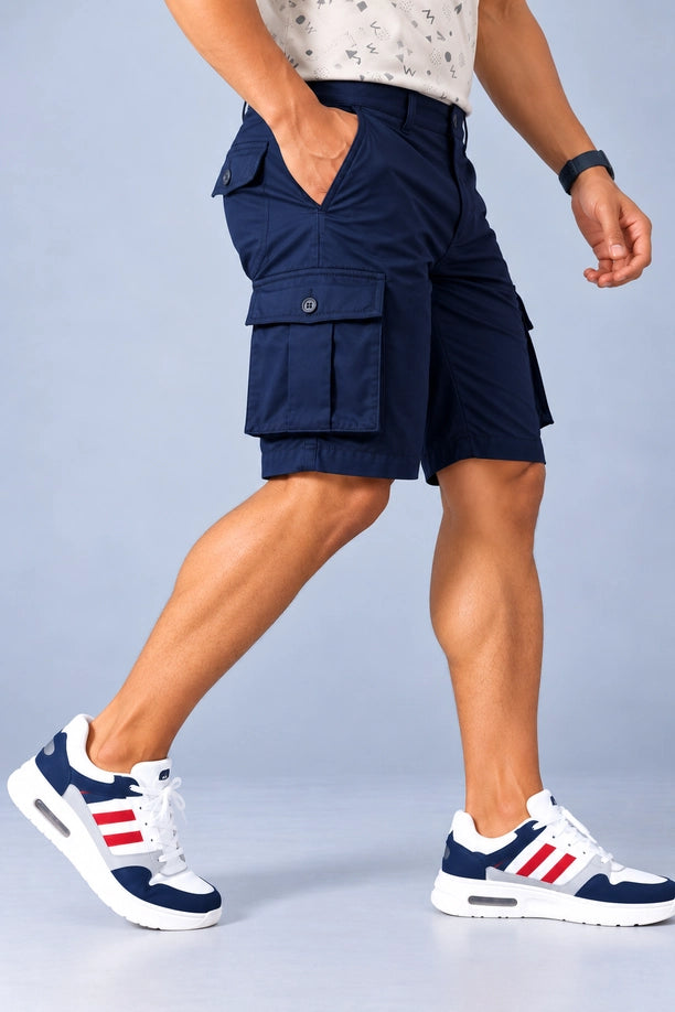 Men Regular Fit Cargo Shorts