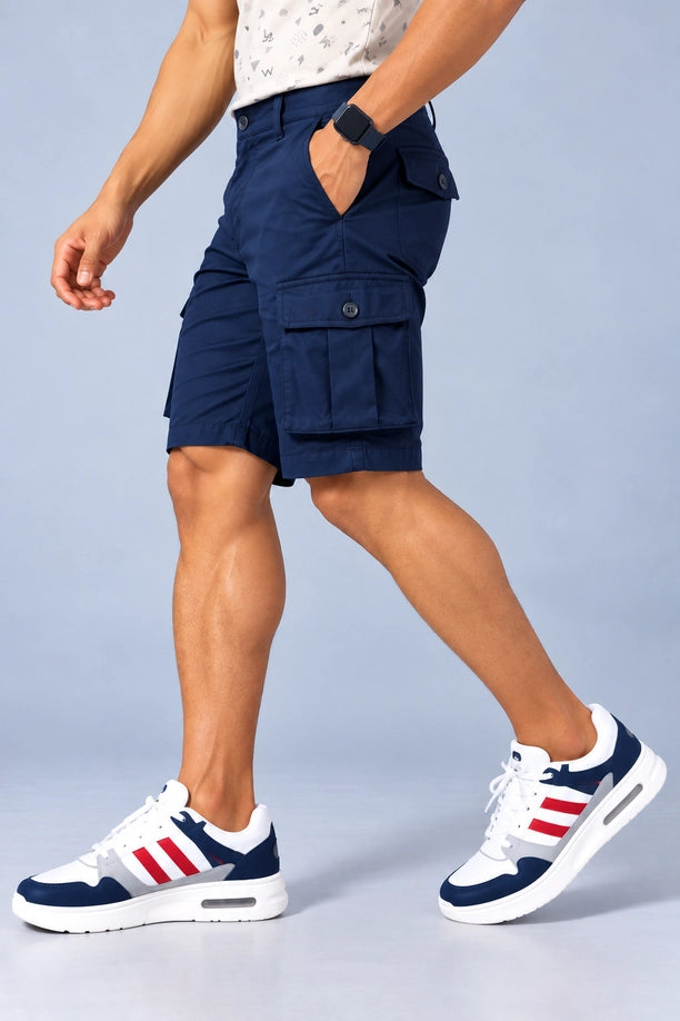 Men Regular Fit Cargo Shorts