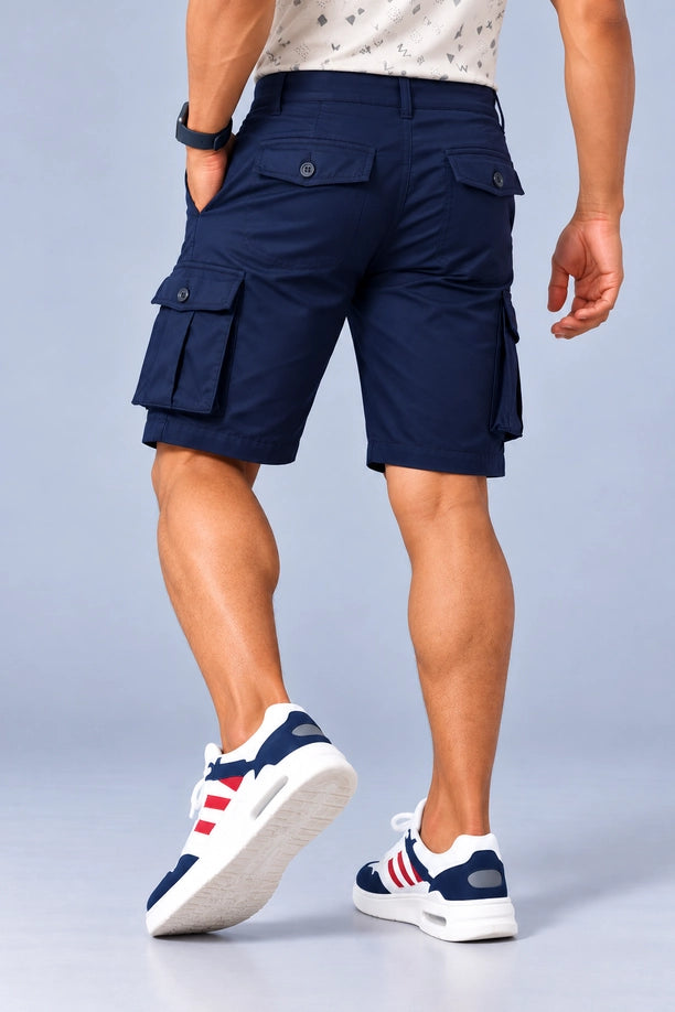 Men Regular Fit Cargo Shorts