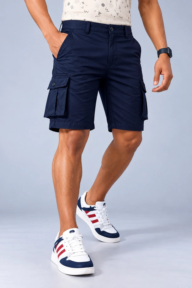 Men Regular Fit Cargo Shorts