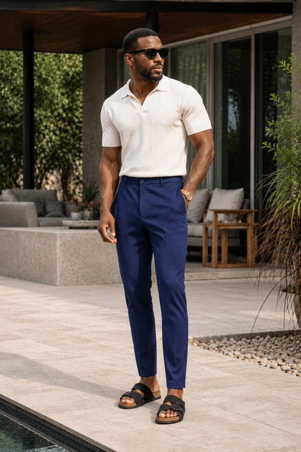 Men Dri Fit Stretch Pants with Zip Pockets with MULTI DRI FIT