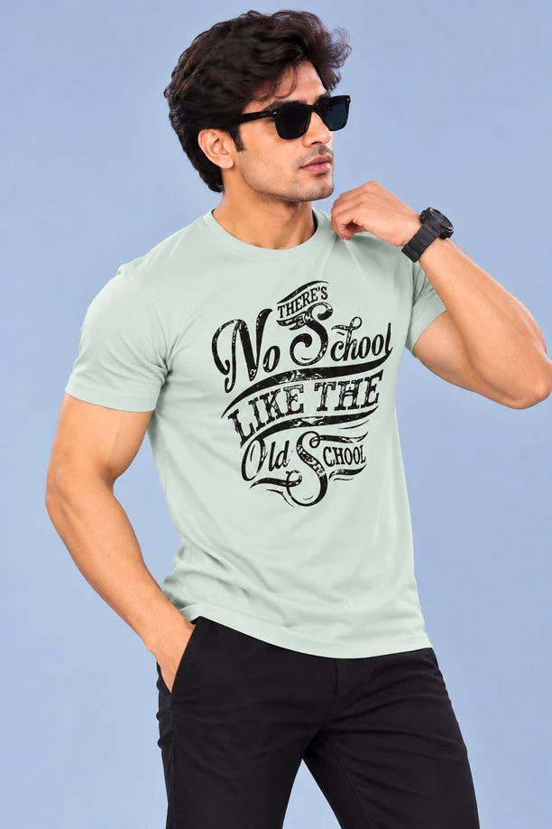 Men Printed Regular Fit Round Neck T-Shirt