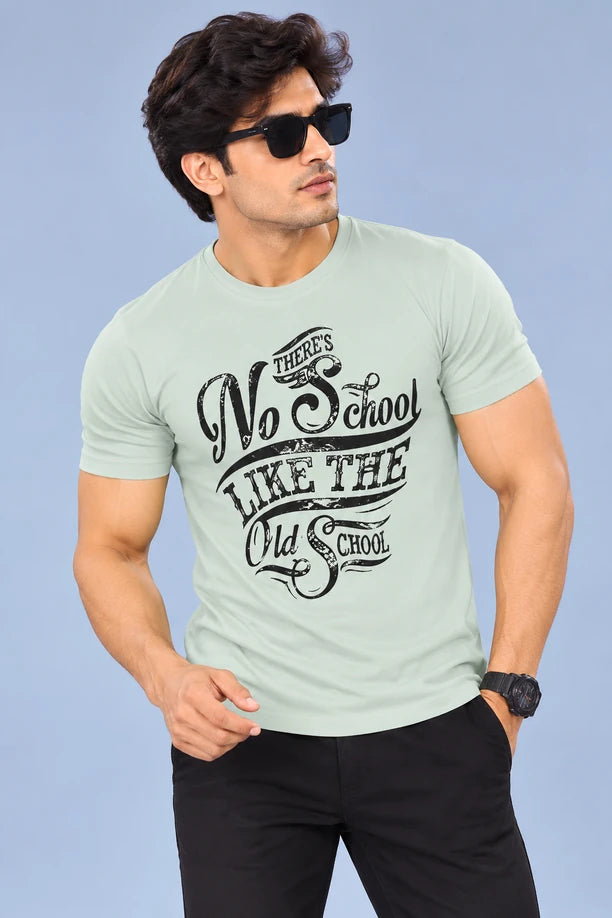 Men Printed Regular Fit Round Neck T-Shirt