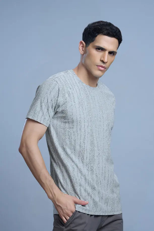 GRACE T SHIRT- WHITE GREY