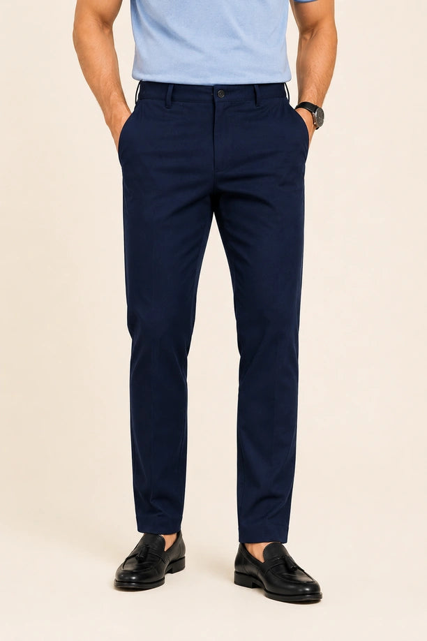 ALL TIME COTTON PANT - DARK NAVY BLUE