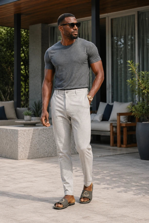 Men Dri Fit Stretch Pants with Zip Pockets with MULTI DRI FIT