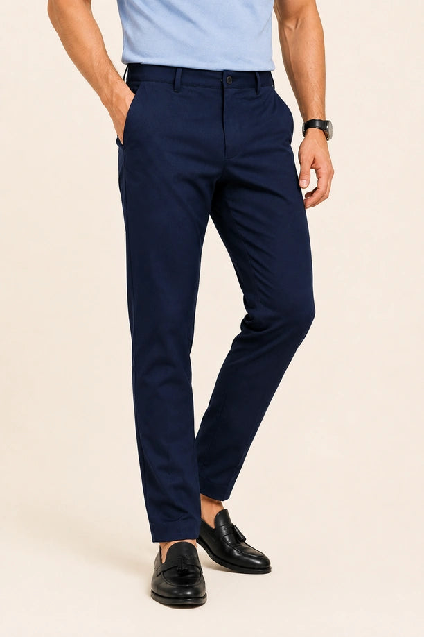 ALL TIME COTTON PANT - DARK NAVY BLUE