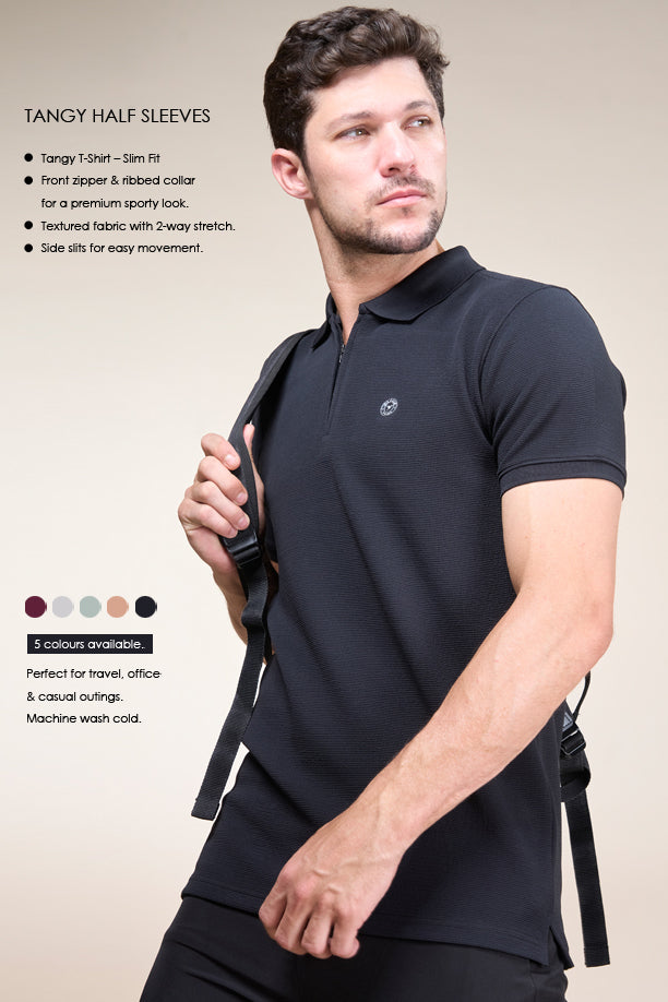 TANGY HALF TSHIRT | BLACK