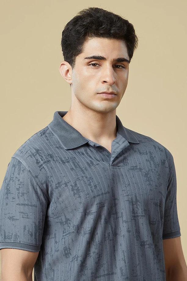 Men Regular Fit Polo T-Shirt with Supreme