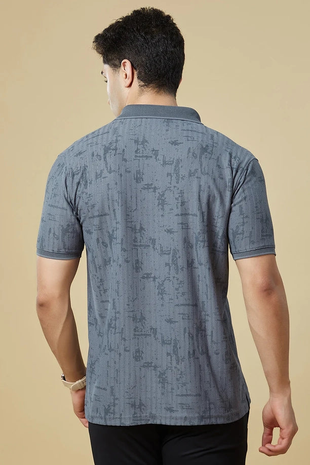 Men Regular Fit Polo T-Shirt with Supreme