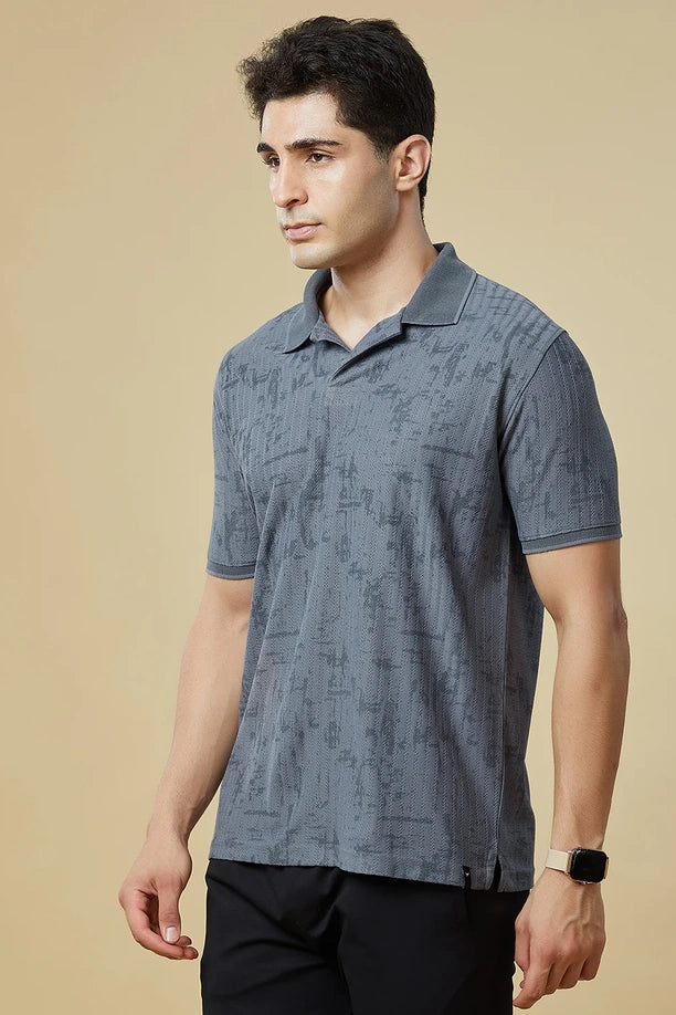 Men Regular Fit Polo T-Shirt with Supreme