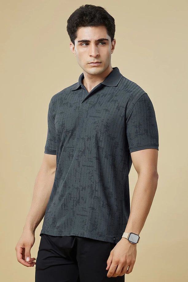 Men Regular Fit Polo T-Shirt with Supreme