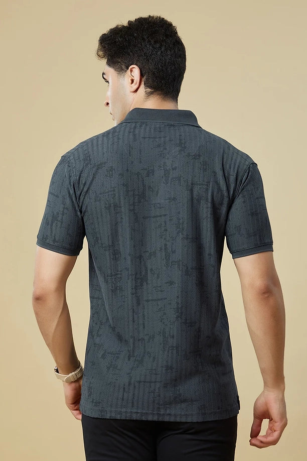 Men Regular Fit Polo T-Shirt with Supreme