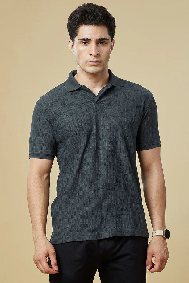 Men Regular Fit Polo T-Shirt with Supreme