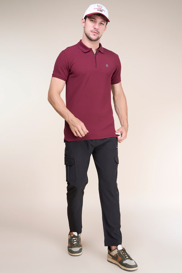 TANGY HALF TSHIRT | MAROON